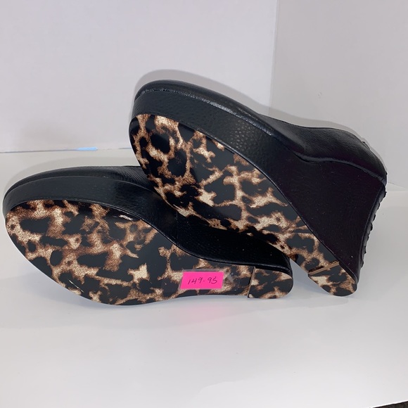 Betsey Johnson Black Wedges - Picture 2 of 5